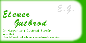 elemer gutbrod business card