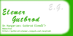 elemer gutbrod business card